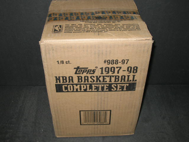 1997/98 Topps Basketball Factory Set Case (8 Sets)