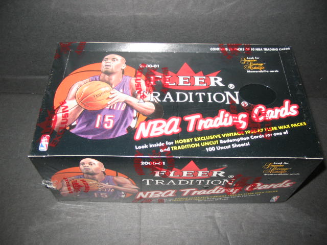 2000/01 Fleer Tradition Basketball Box (Hobby)