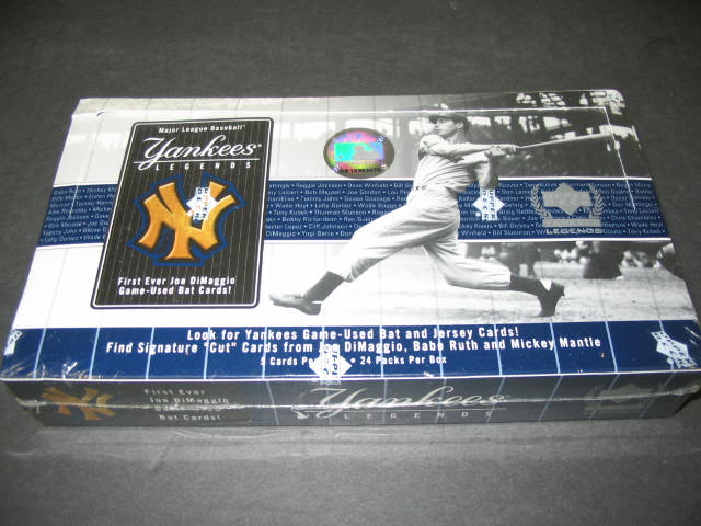 2000 Upper Deck Baseball Yankee Legends Box