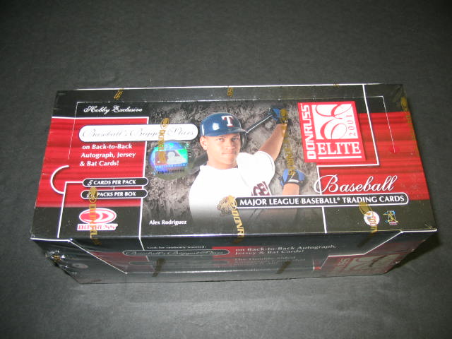 2001 Donruss Elite Baseball Box