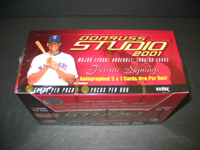 2001 Donruss Studio Baseball Box (Hobby)