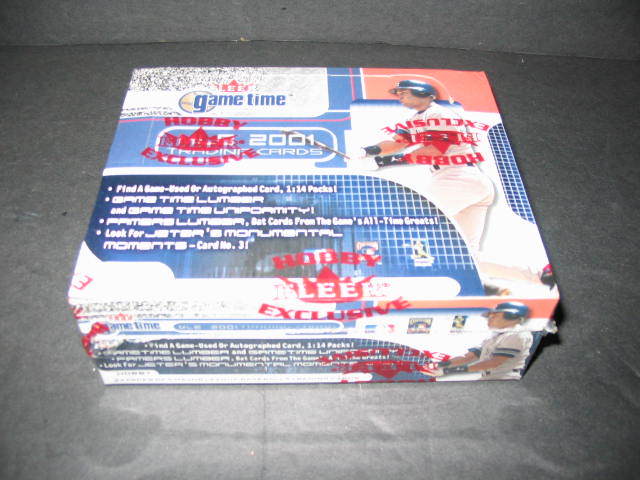 2001 Fleer Game Time Baseball Box (Hobby)