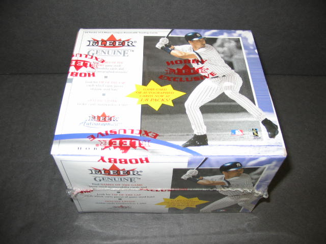 2001 Fleer Genuine Baseball Box (Hobby)