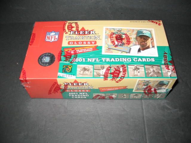2001 Fleer Tradition Glossy Football Box (Hobby) (24/10)
