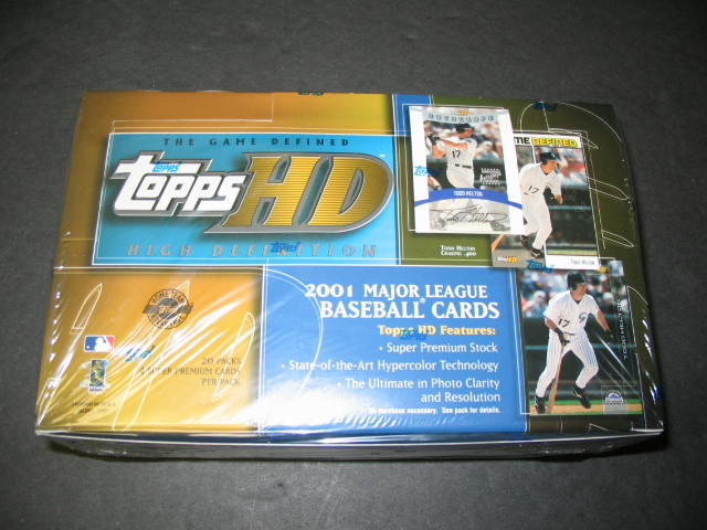 2001 Topps HD High Definition Baseball Box (HTA)