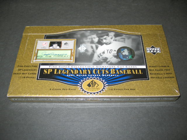 2001 Upper Deck SP Legendary Cuts Baseball Box (Hobby)