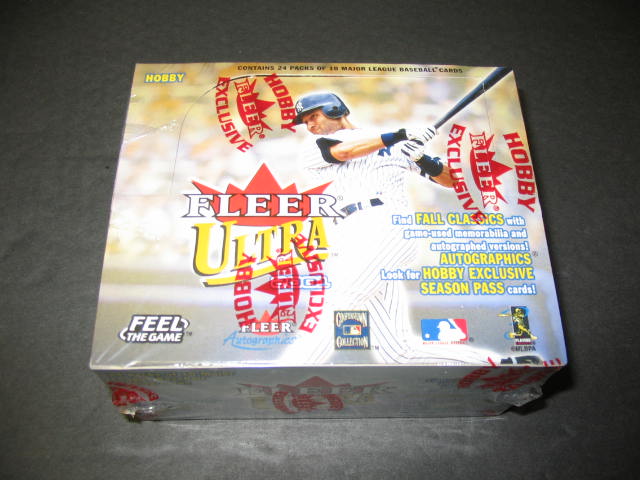 2001 Fleer Ultra Baseball Box (Hobby)