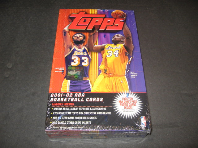 2001/02 Topps Basketball Box (Retail) (24/13)