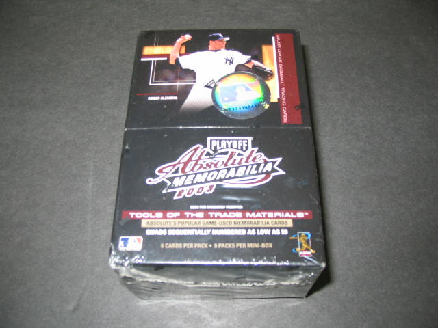 2003 Playoff Absolute Memorabilia Baseball Mini Box (Hobby)