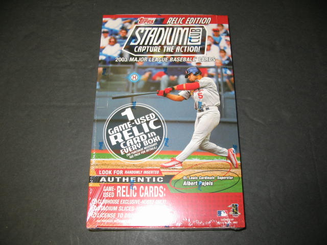 2003 Topps Stadium Club Baseball Box (Hobby)