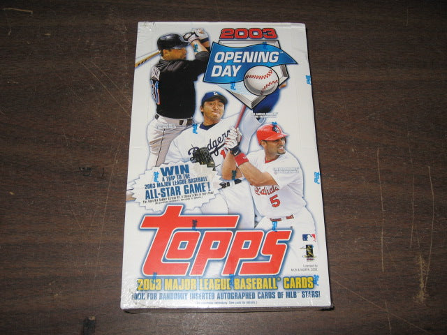 2003 Topps Opening Day Baseball Box (Hobby)