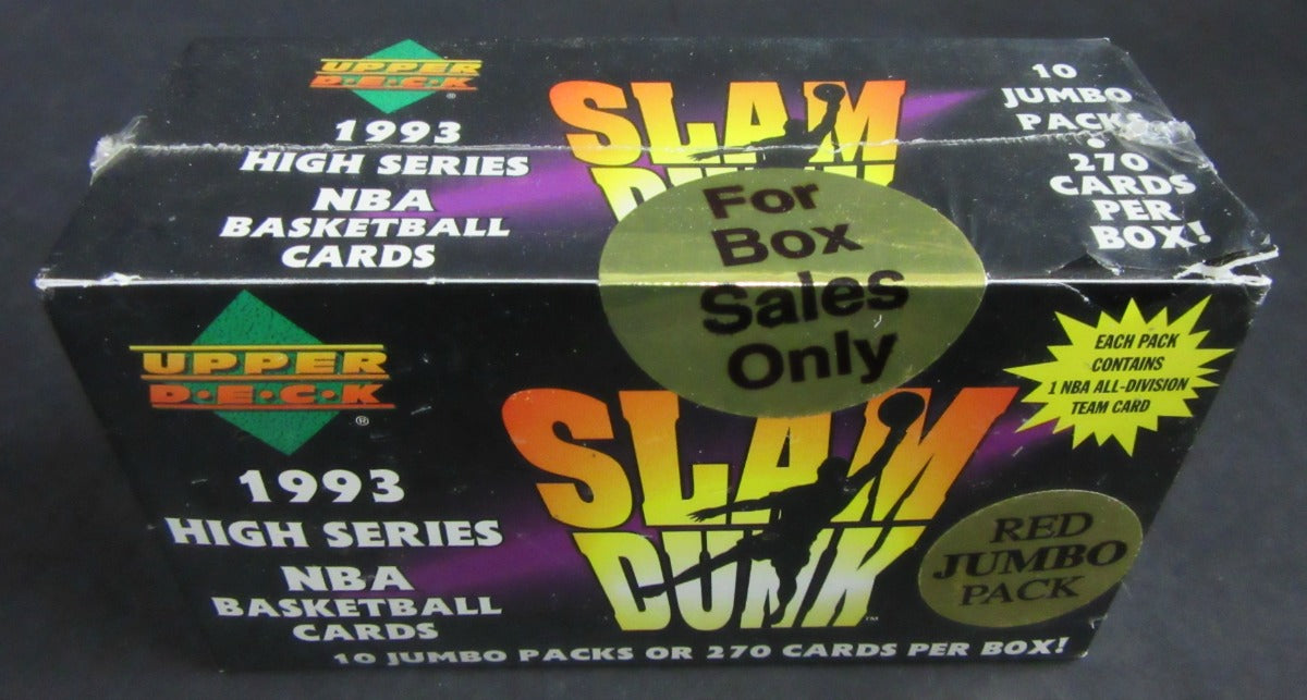 1992/93 Upper Deck Basketball High Series Jumbo Box (10/27)