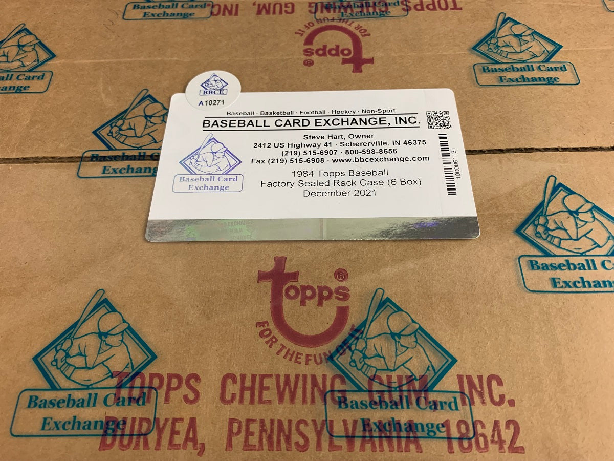 1984 Topps Baseball Rack Pack Case (6 Box) (BBCE)