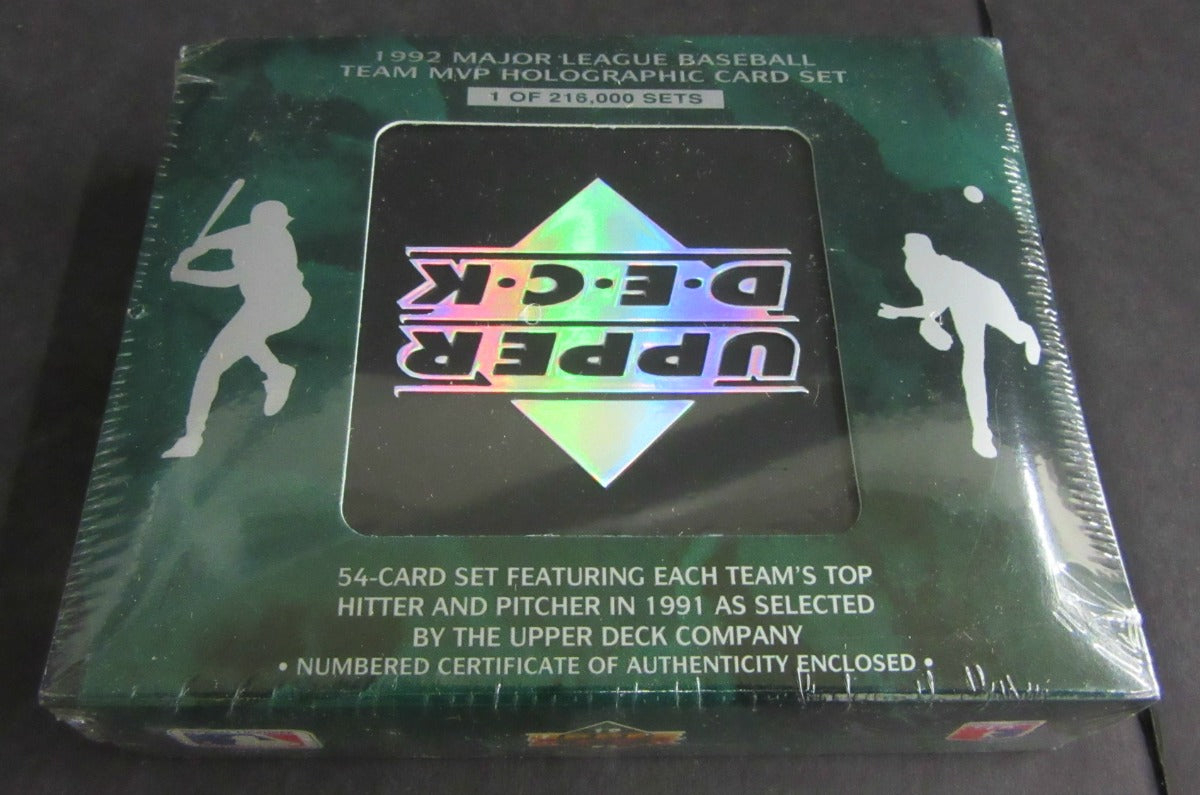 1992 Upper Deck Baseball Team MVP Holographic Factory Set