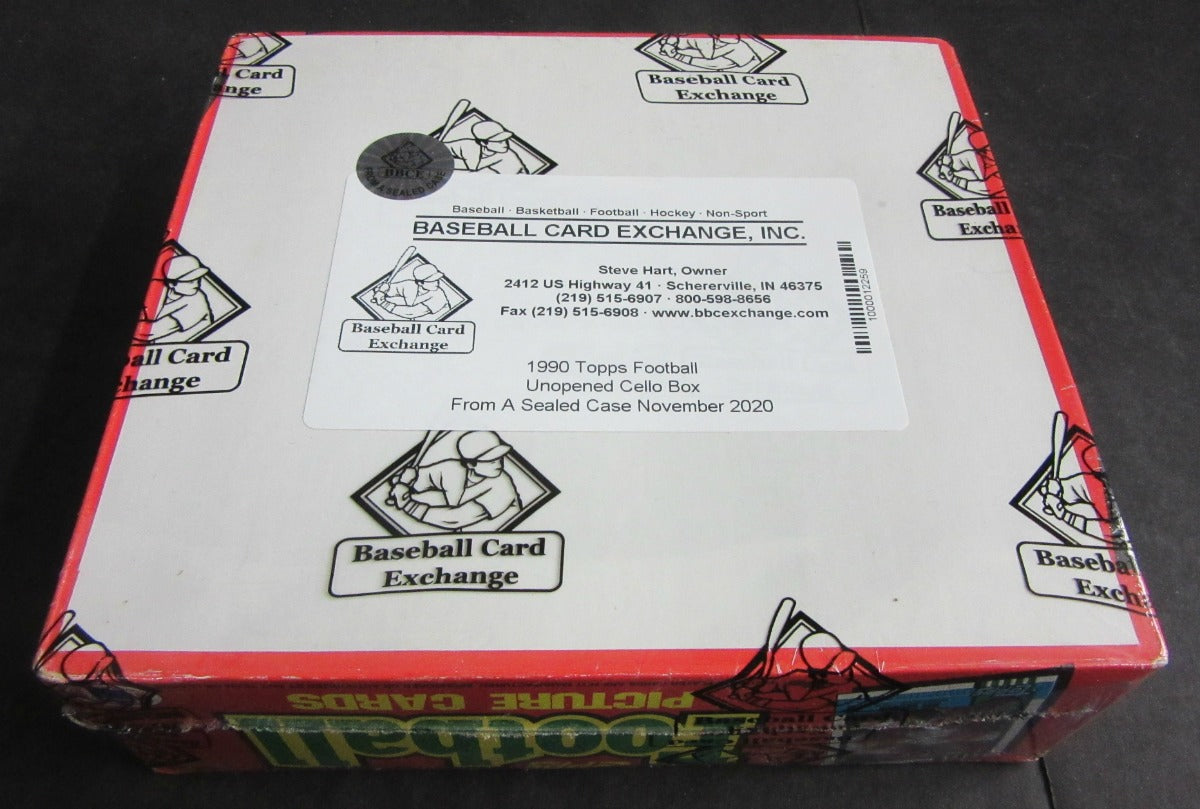 1990 Topps Football Unopened Cello Box (FASC)