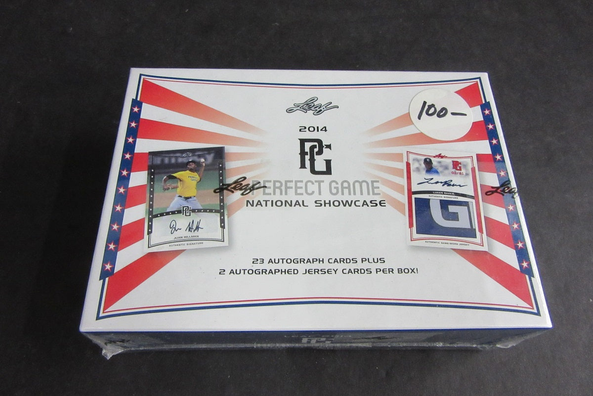 2014 Leaf National Showcase Perfect Game Baseball Box (23 and 2)