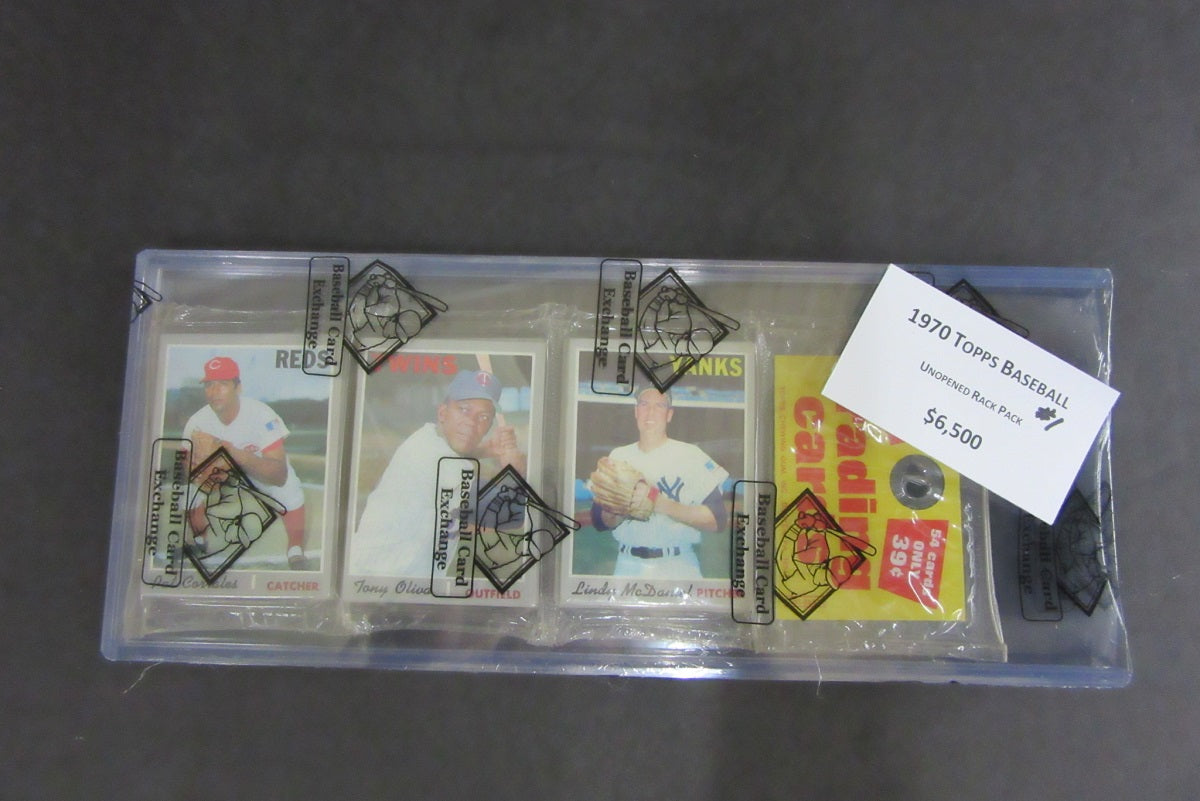 1970 Topps Baseball Unopened Rack Pack (BBCE) #1