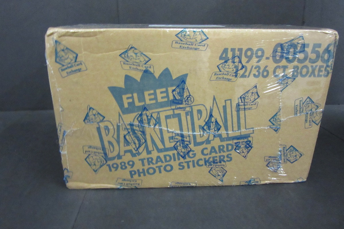 1989/90 Fleer Basketball Factory Sealed Wax Case (12 Box) (BBCE)