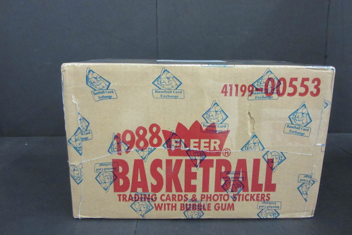 1988/89 Fleer Basketball Factory Sealed Wax Case (12 Box) (BBCE)