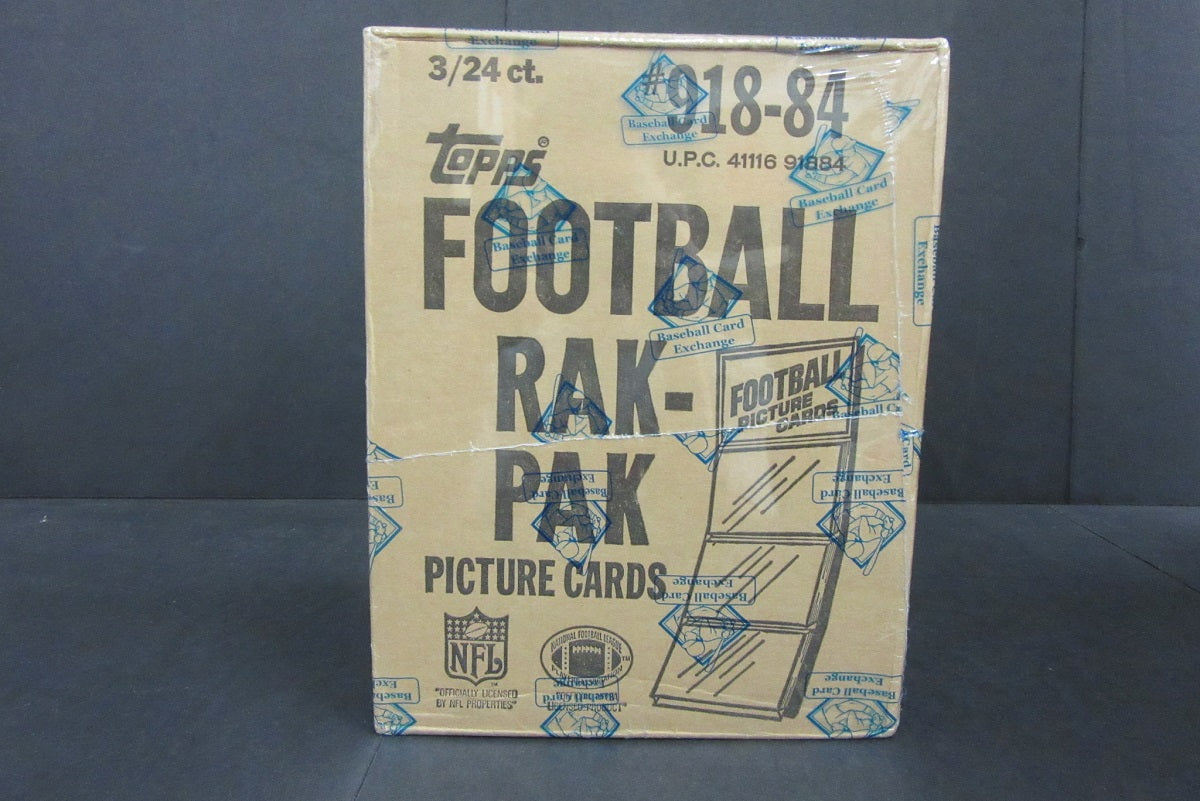 1984 Topps Football Rack Pack Case (3 Box) (Sealed) (BBCE)