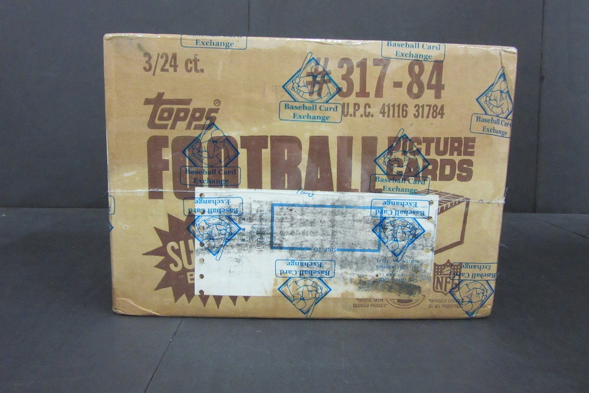 1984 Topps Football Grocery Rack Pack Case (3 Box) (Sealed) (BBCE)