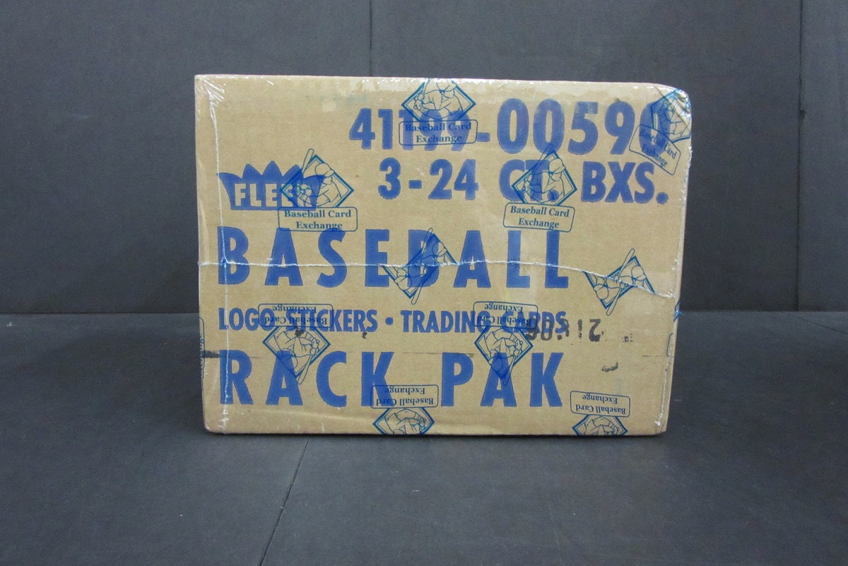 1989 Fleer Baseball Rack Pack Case (3 Box) (BBCE) (Code: 90312)