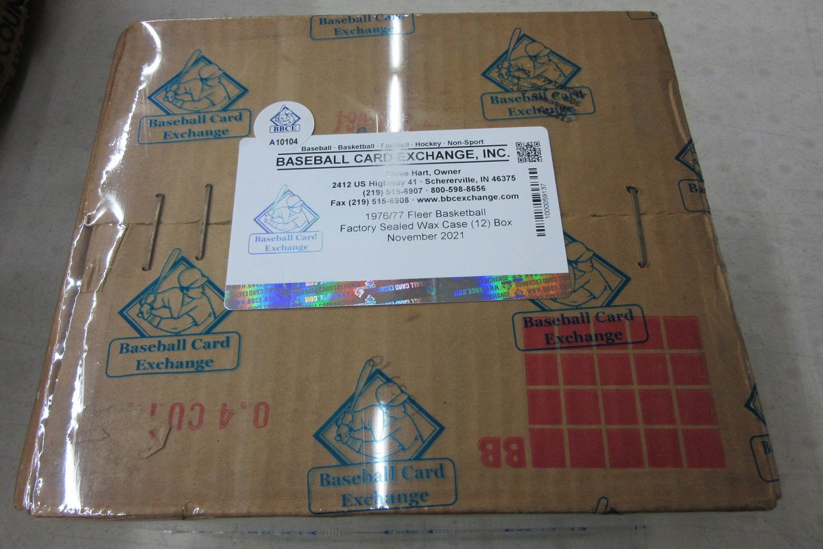 1976/77 Fleer Basketball Case (BBCE) (Sealed) (A10104)