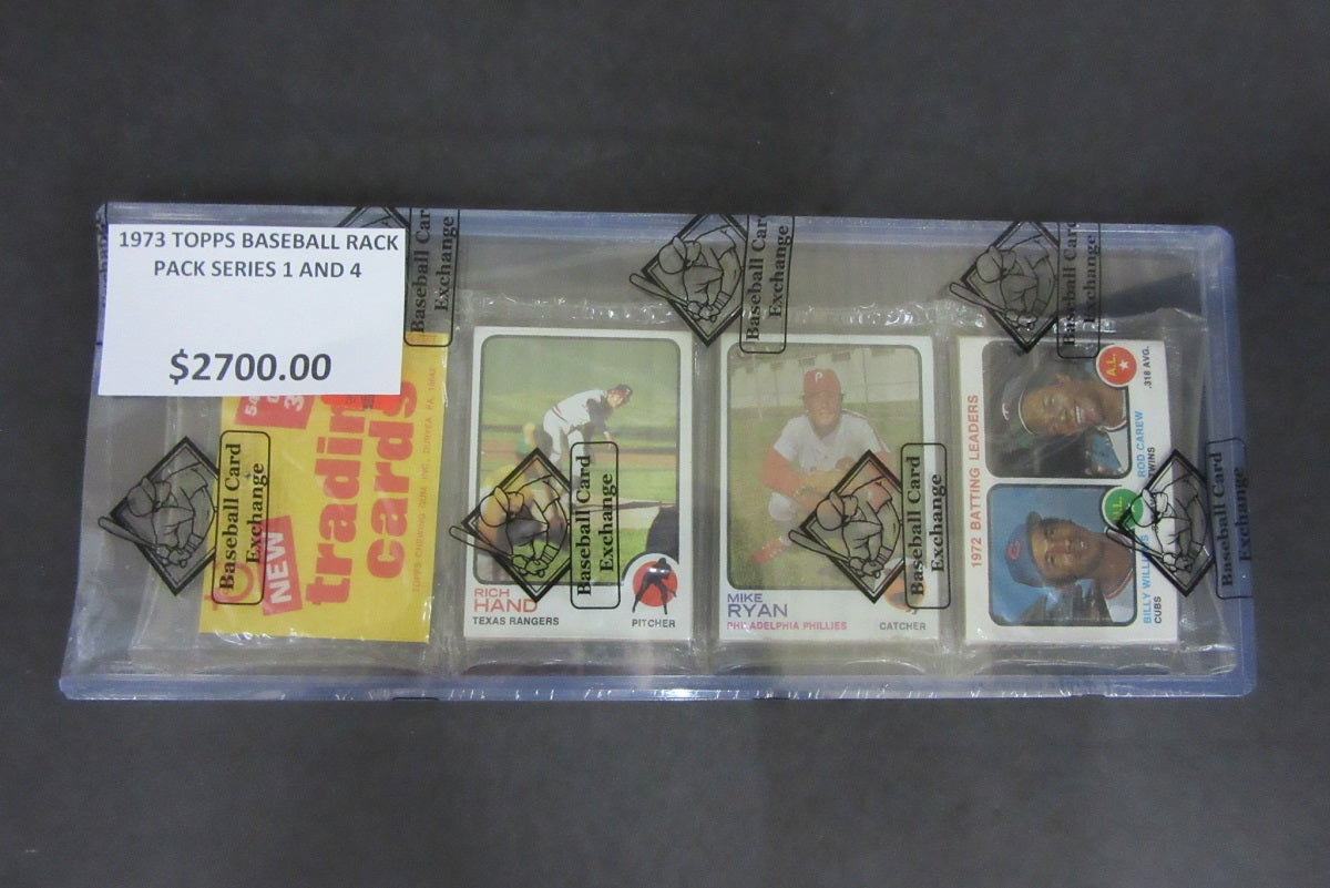 1973 Topps Baseball Unopened Series 1/4 Rack Pack (BBCE)