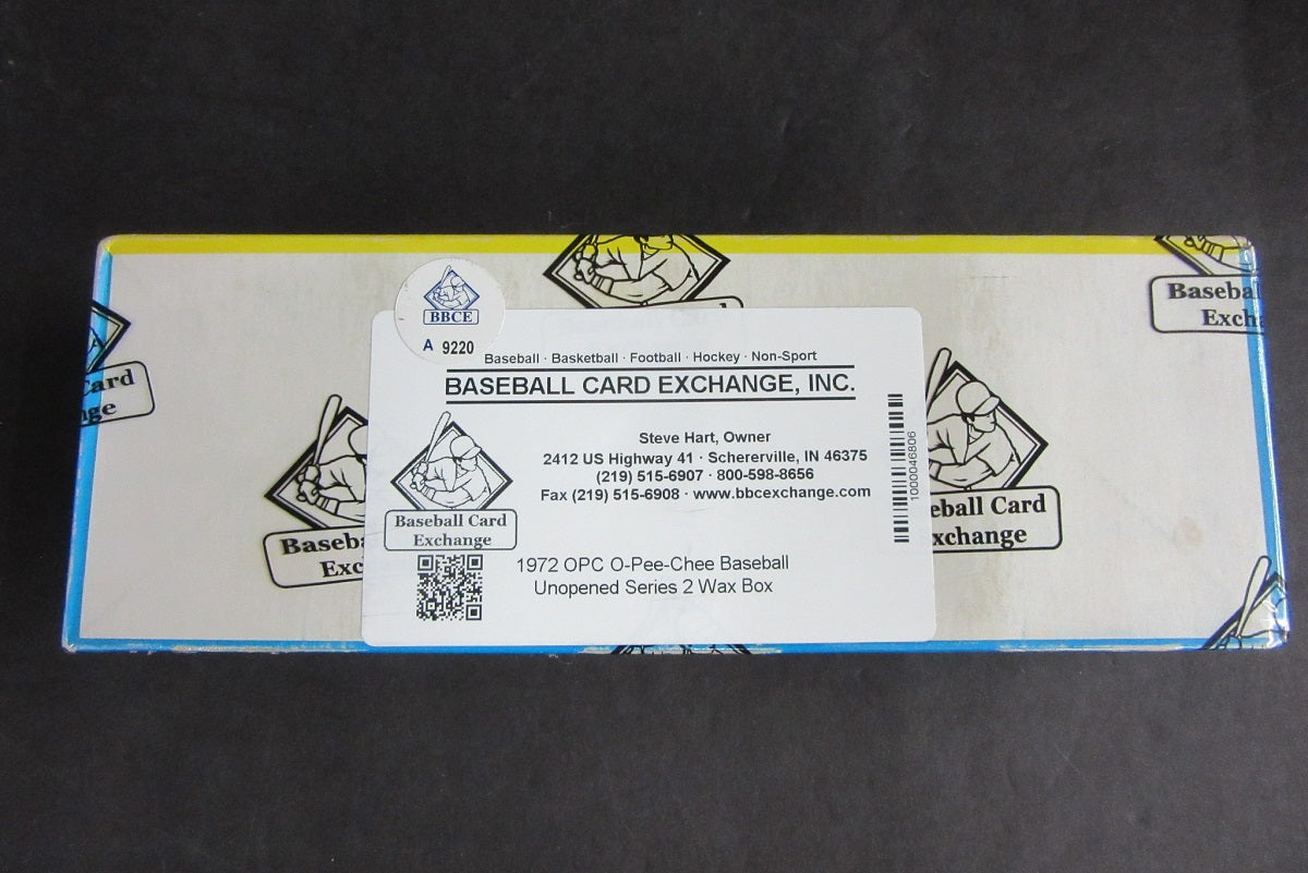 1972 OPC O-Pee-Chee Baseball Series 2 Unopened Wax Box (BBCE)