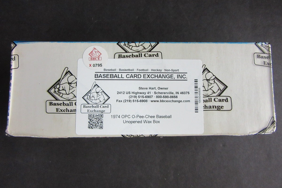 1974 OPC O-Pee-Chee Baseball Unopened Wax Box (BBCE)