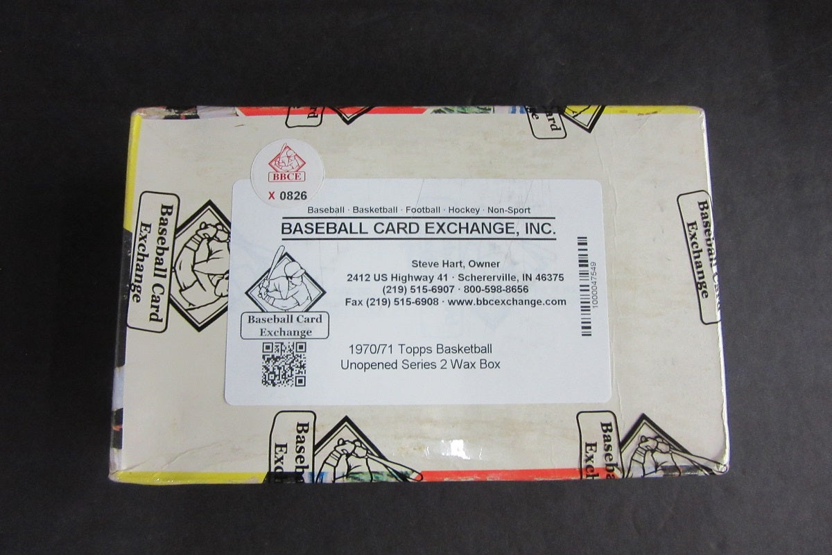 1970/71 Topps Basketball Unopened Series 2 Wax Box (BBCE)
