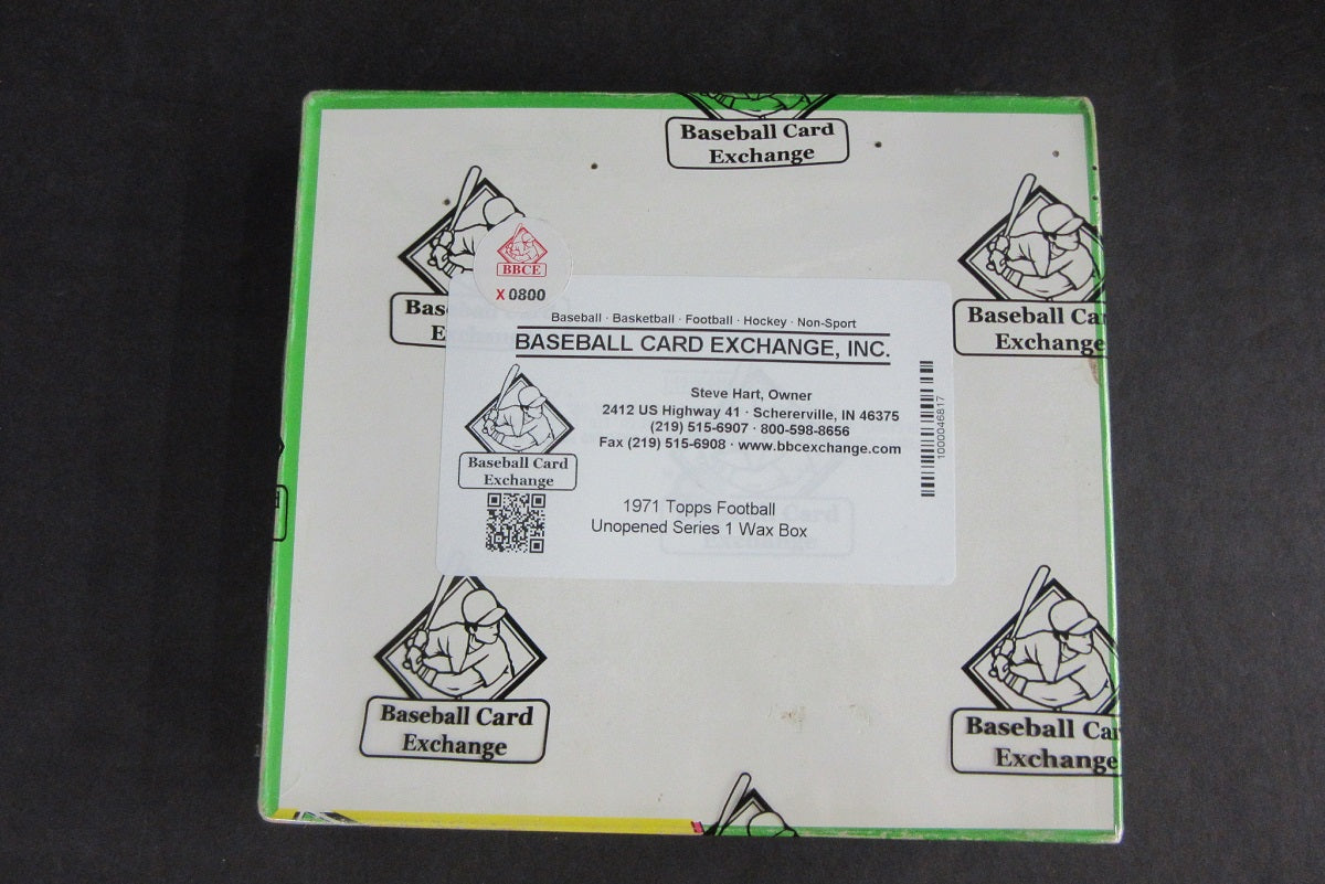 1971 Topps Football Unopened Series 1 Wax Box (BBCE)