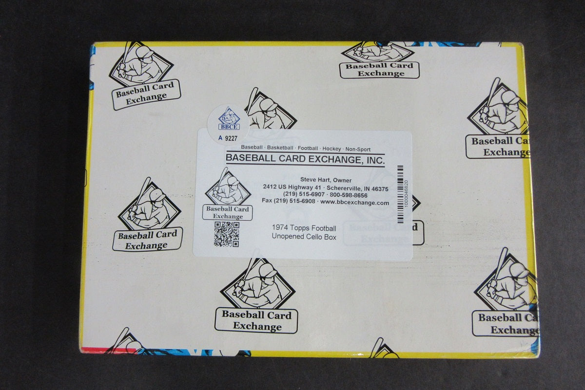 1974 Topps Football Unopened Cello Box (BBCE)