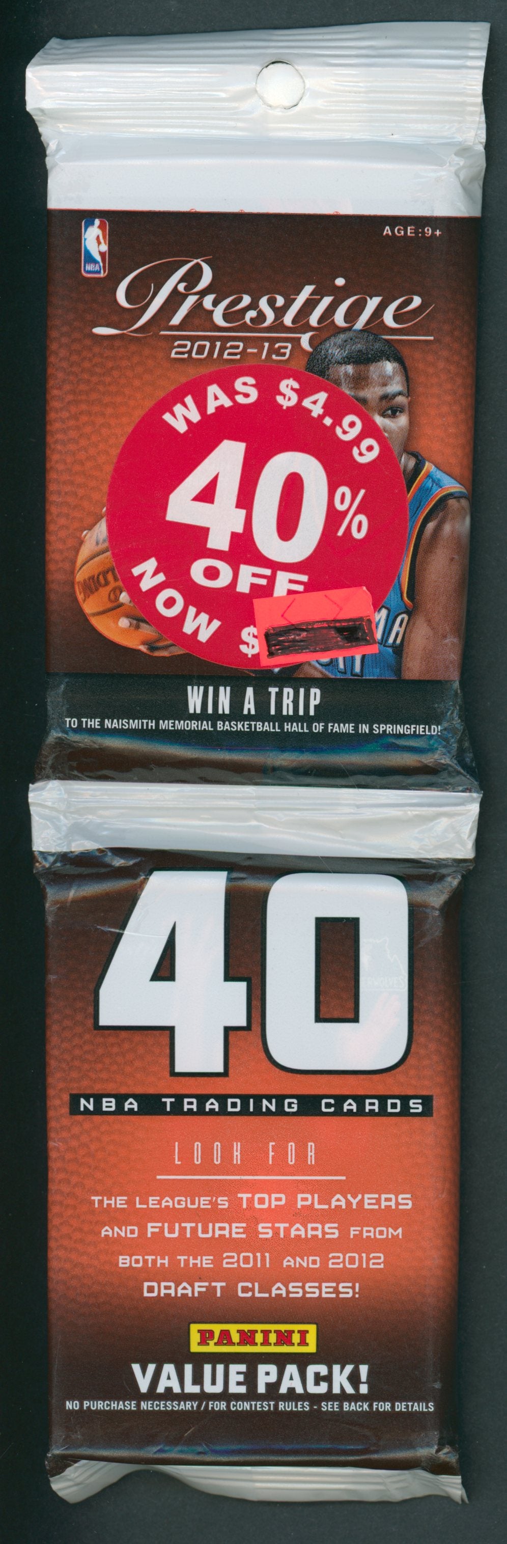 2012/13 Panini Prestige Basketball Unopened Value Pack (40)