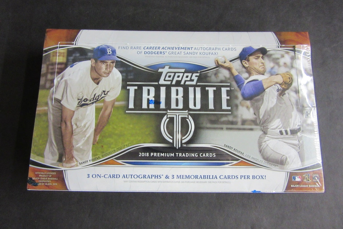 rare baseball cards 2018 2018 Topps Tribute Baseball Box (Hobby) (6/3) – Baseball Card Exchange