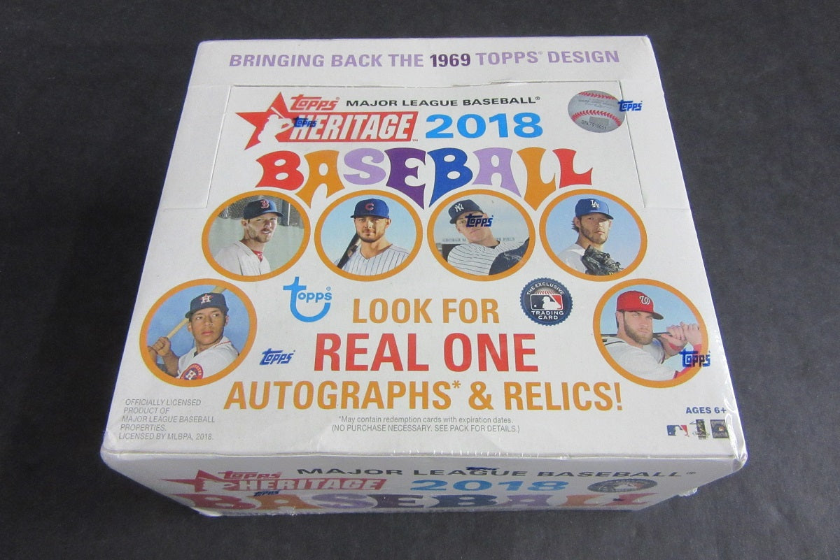 2018 Topps Heritage Baseball Box (Retail)