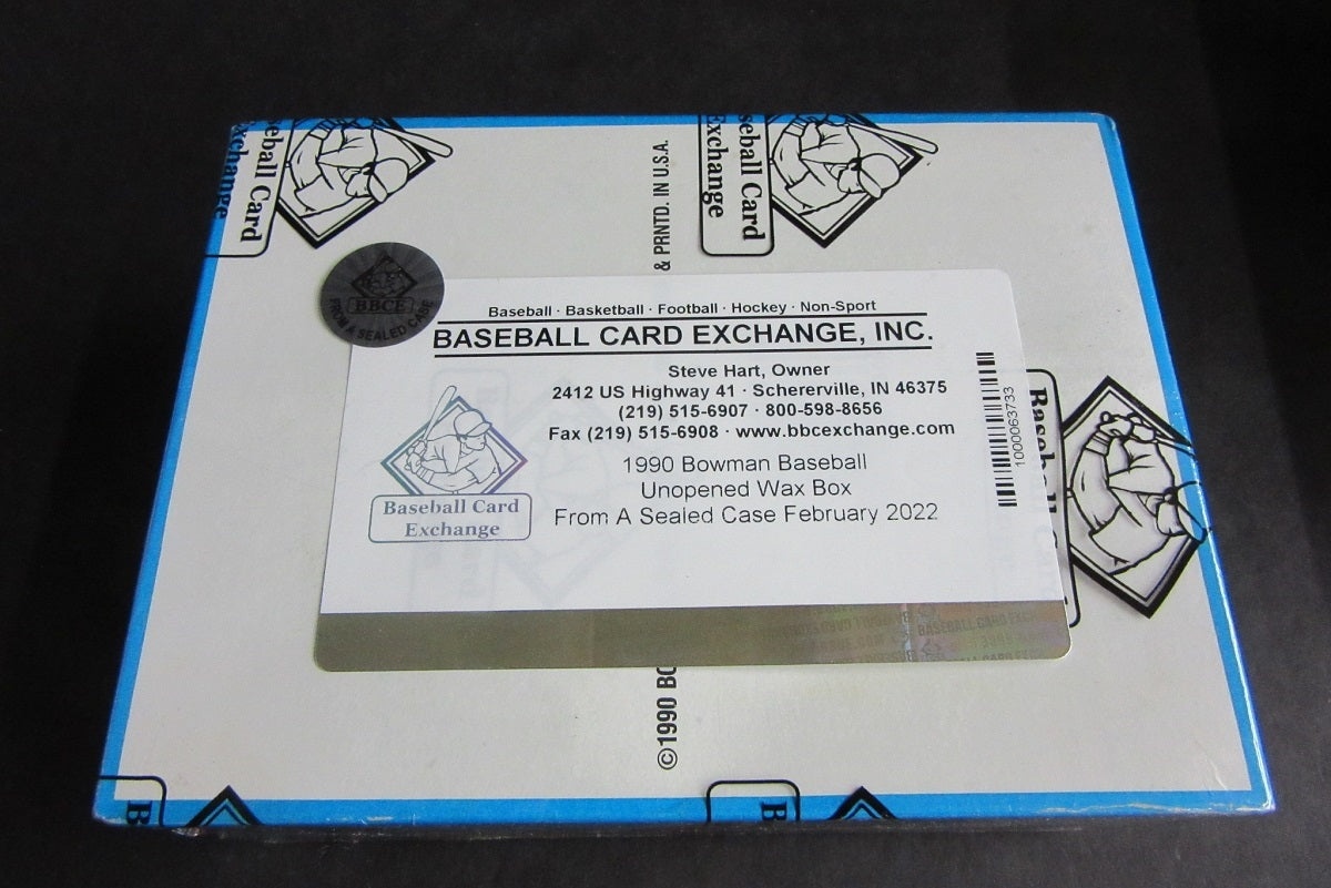 1990 Bowman Baseball Unopened Wax Box (FASC)