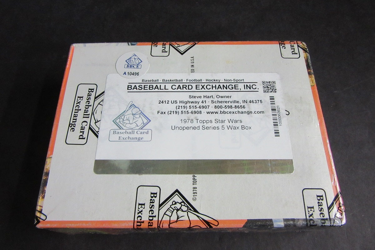 1978 Topps Star Wars Unopened Series 5 Wax Box (BBCE) (A10496)