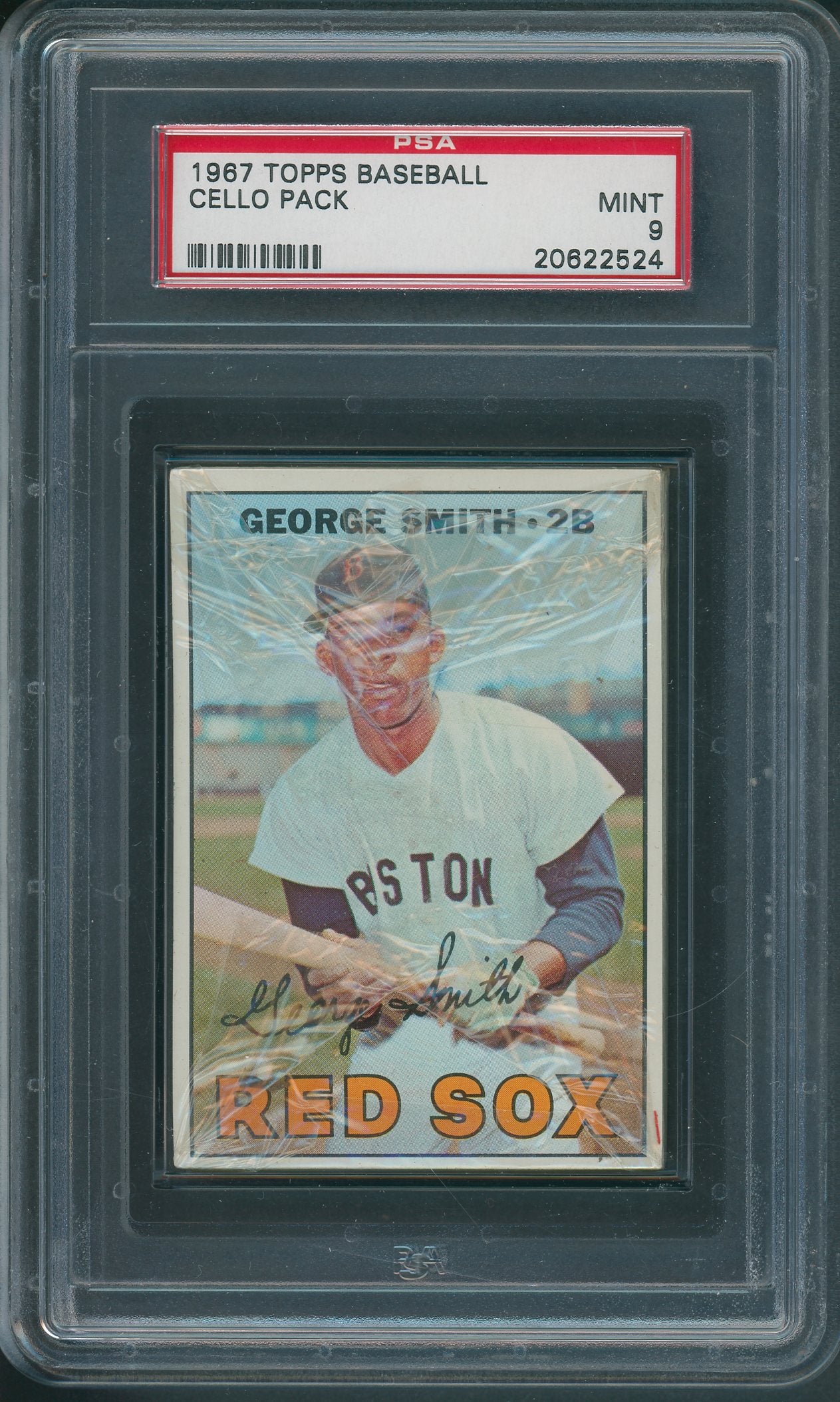 1967 Topps Baseball Unopened Cello Pack PSA 9 *2524