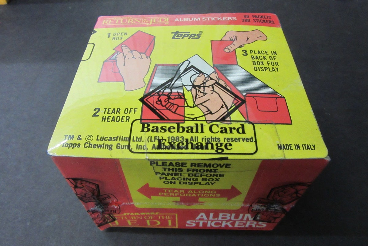 1983 Topps Return Of The Jedi Unopened Album Stickers Box (BBCE) (X-Out)
