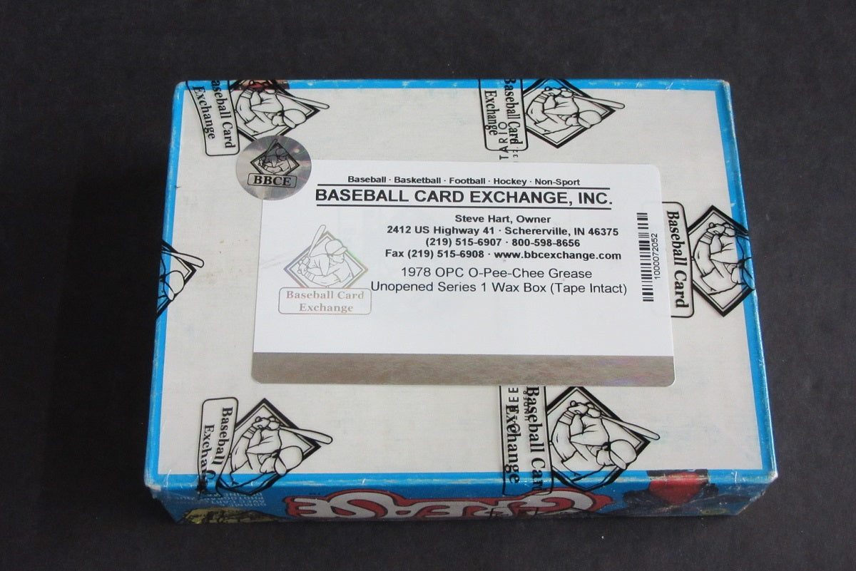 1978 OPC O-Pee-Chee Grease Unopened Series 1 Wax Box (Tape) (BBCE)