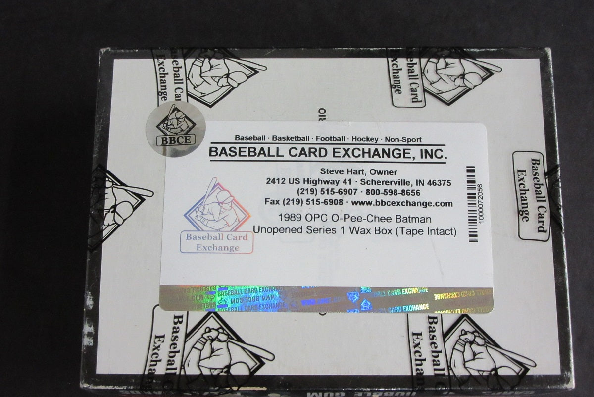 1989 OPC O-Pee-Chee Batman Unopened Series 1 Wax Box (Tape) (BBCE)