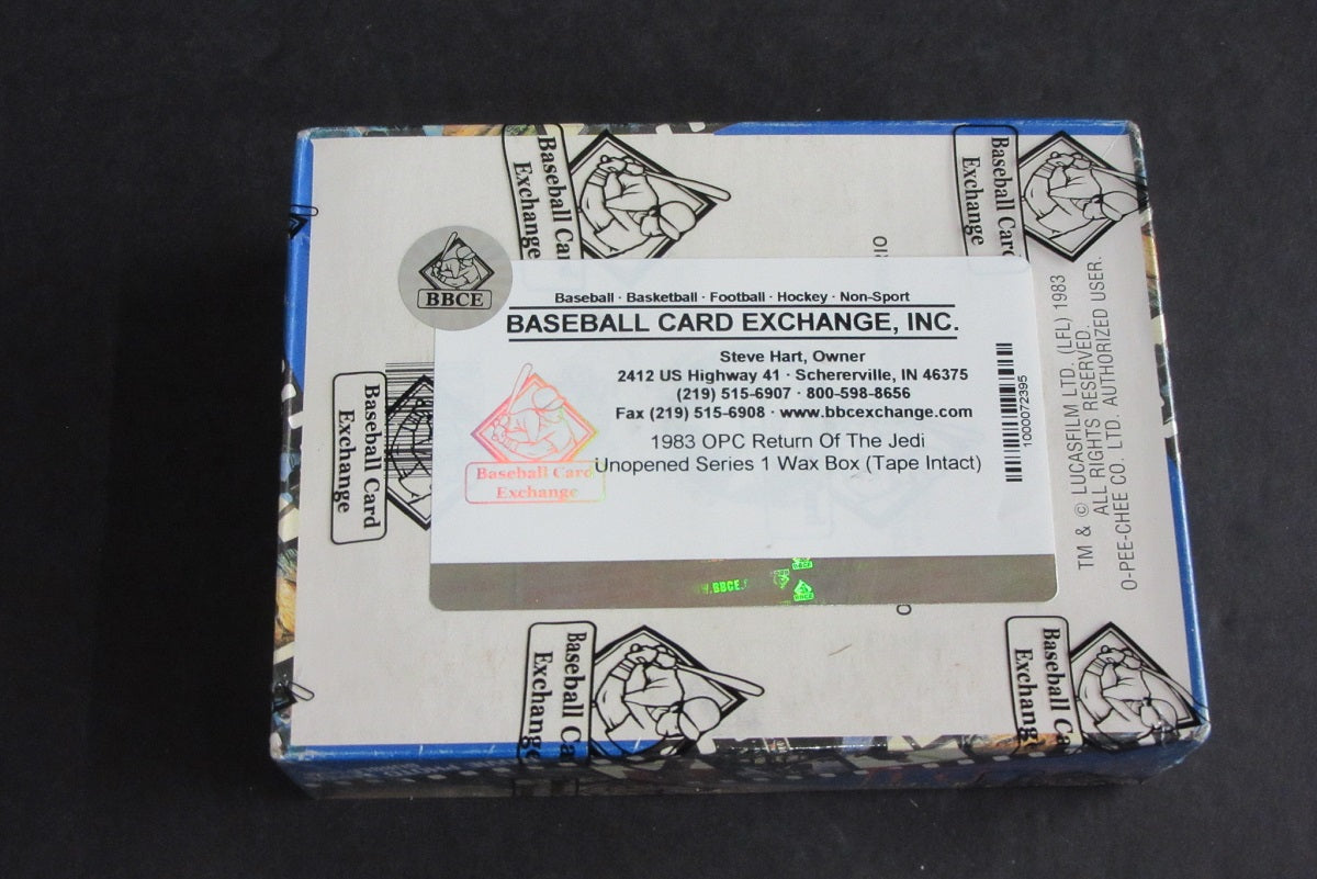 1983 OPC O-Pee-Chee Return Of The Jedi Unopened Wax Box (Tape) (BBCE)