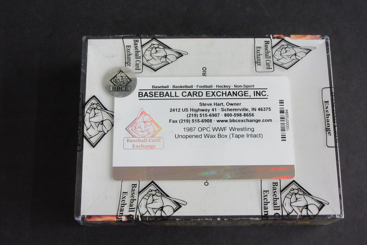 1987 OPC O-Pee-Chee WWF Wrestling Unopened Wax Box (Tape) (BBCE)