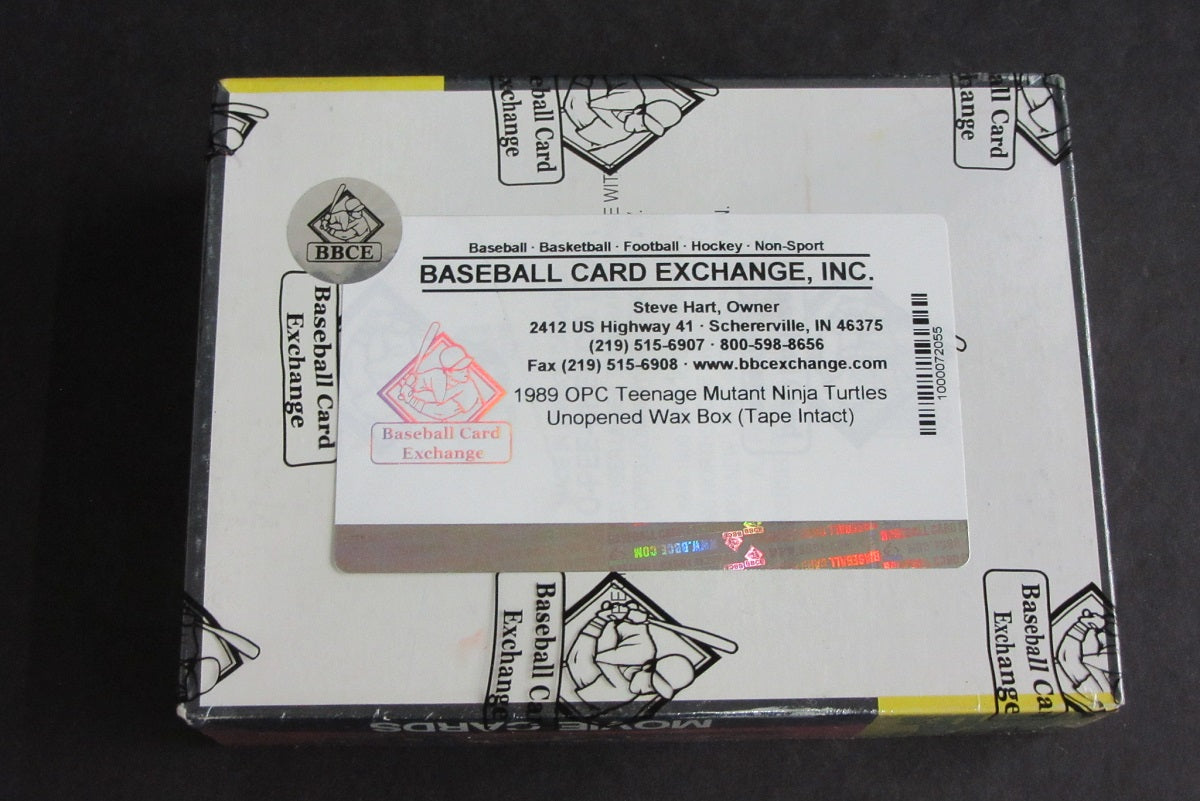 1989 OPC O-Pee-Chee TMNT Teenage Mutant Ninja Turtles Unopened Wax Box (Tape) (BBCE)
