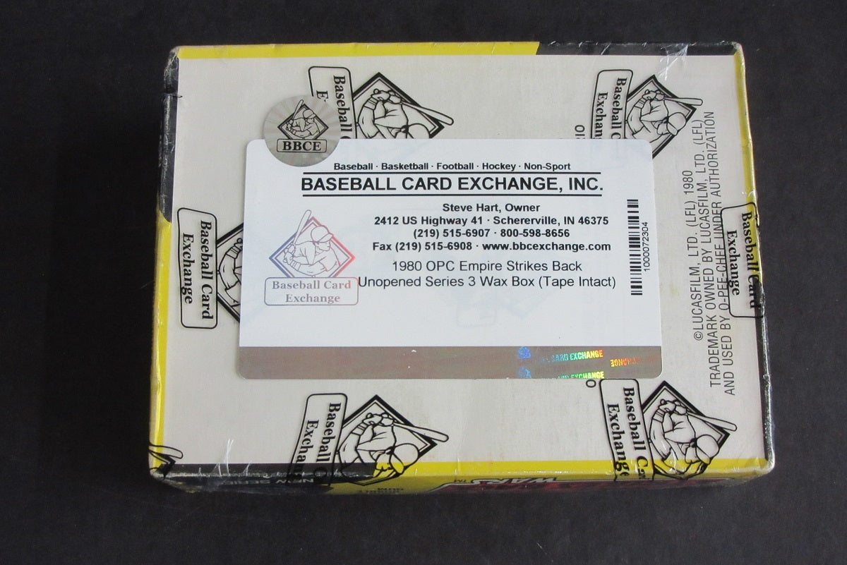 1980 OPC O-Pee-Chee Empire Strikes Back Unopened Series 3 Wax Box (Tape) (BBCE)