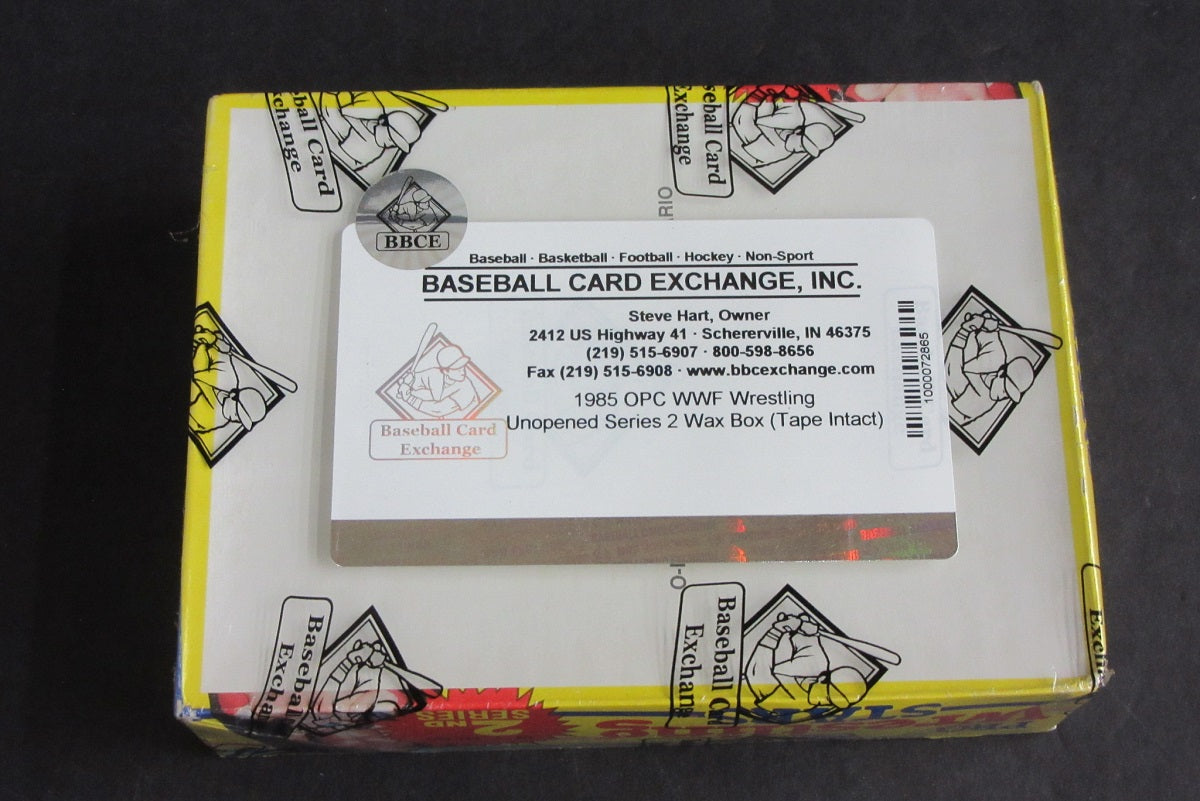 1985 OPC O-Pee-Chee WWF Pro Wrestling Stars Unopened Series 2 Wax Box (Tape) (BBCE)