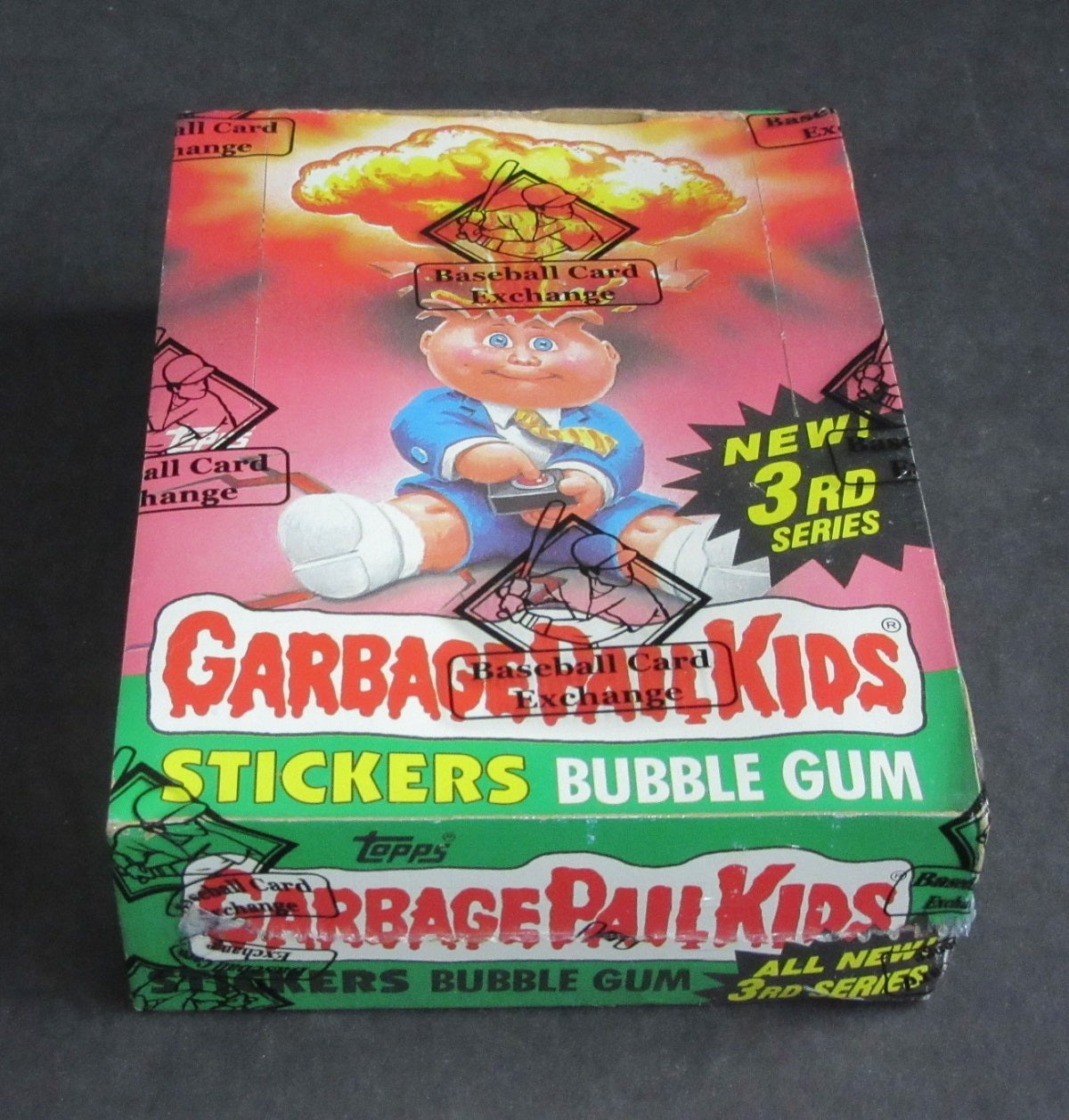 1986 Topps Garbage Pail Kids Series 3 Unopened Wax Box (w/ price) (Non) (US) (BBCE) 1986 Topps Garbage Pail Kids Series 3 Unopened Wax Box (w/ price) (Non) (US) (BBCE)