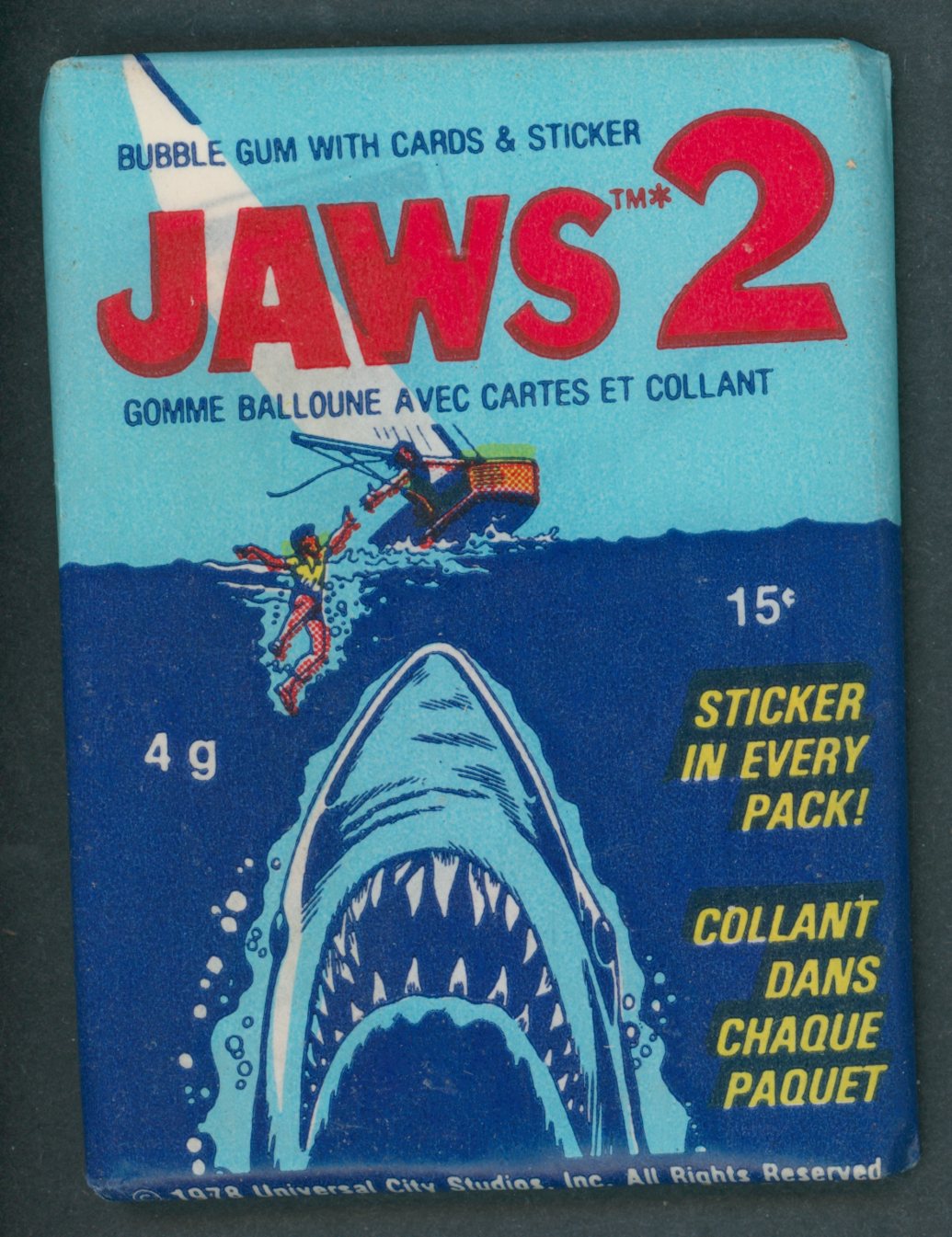 1978 OPC O-Pee-Chee Jaws 2 Unopened Wax Pack