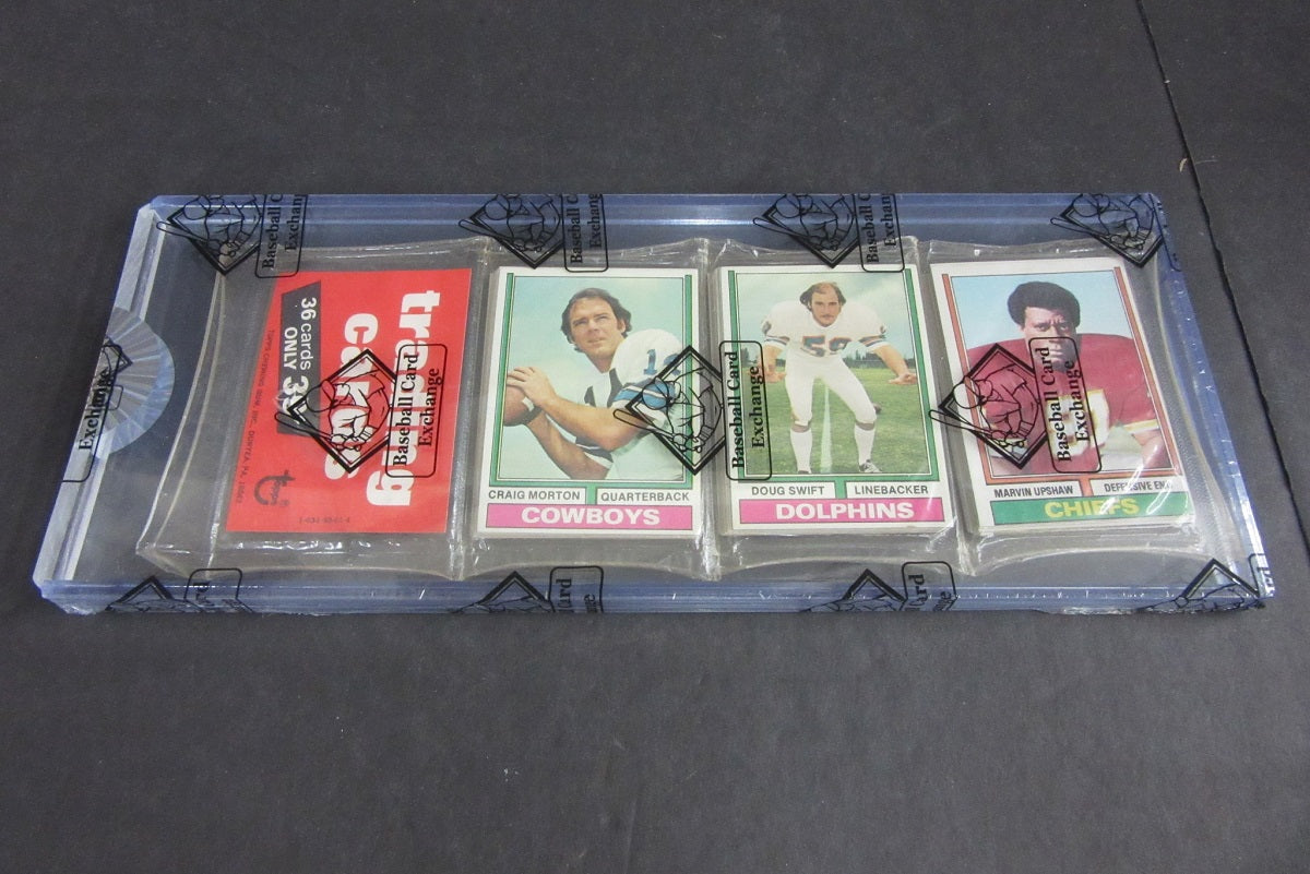 1974 Topps Football Unopened Rack Pack (BBCE) (14990)